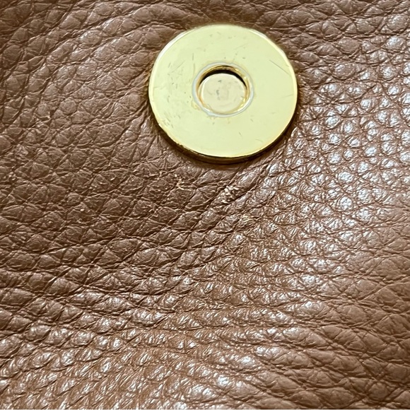 MICHAEL Michael Kors Brown Leather Small Messenger Bag - Picture 6 of 7